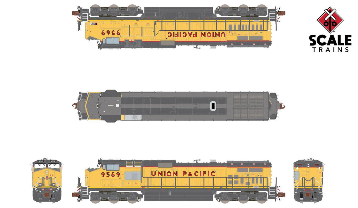 ScaleTrains Rivet Counter N SXT38548 DCC Ready GE DASH 9-44CW Locomotive Union Pacific UP #9572