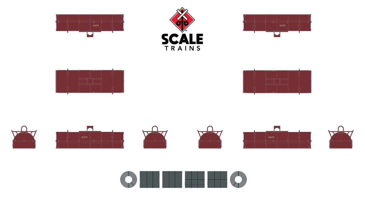 ScaleTrains Rivet Counter N SXT38645 Thrall 48' 2-Hood Coil Steel Car CTRN #500041