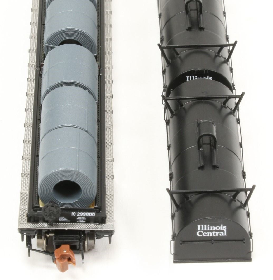 ScaleTrains Rivet Counter N SXT38651 Thrall 48' 2-Hood Coil Steel Car Illinois Central IC #299609