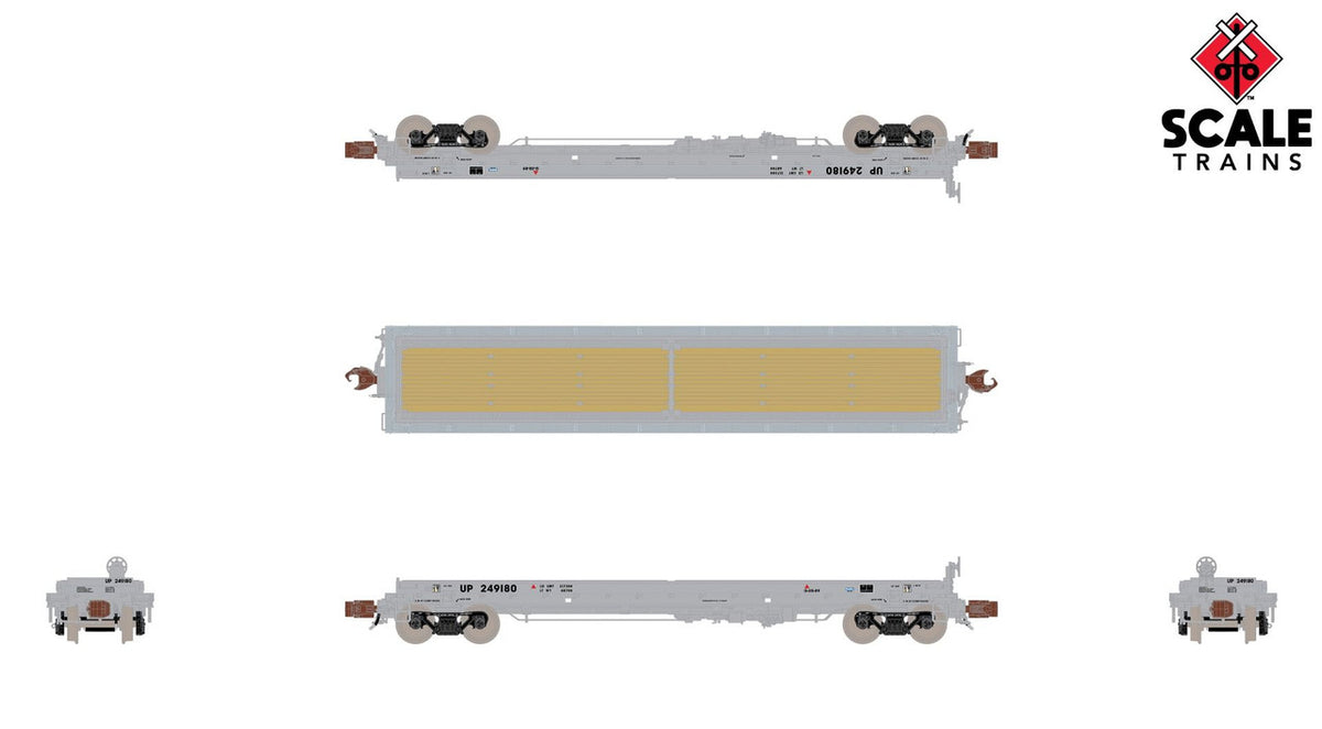 ScaleTrains Rivet Counter N SXT38664 Thrall 48' 2-Hood Coil Steel Car Union Pacific UP #249216