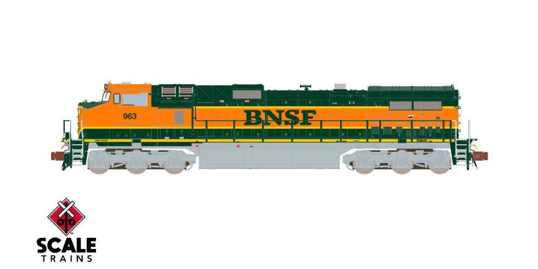 ScaleTrains Rivet Counter N SXT38673 DCC/ESU LokSound GE DASH 9-44CW Burlington Northern Santa Fe 'Red Walkway' BNSF #963