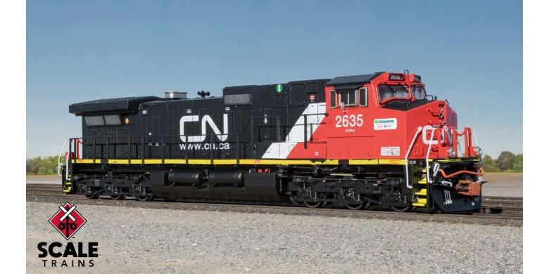 ScaleTrains Rivet Counter N SXT38691 DCC/ESU LokSound GE DASH 9 Canadian National 'Website Scheme with Eco Connections Logo' CN #2635