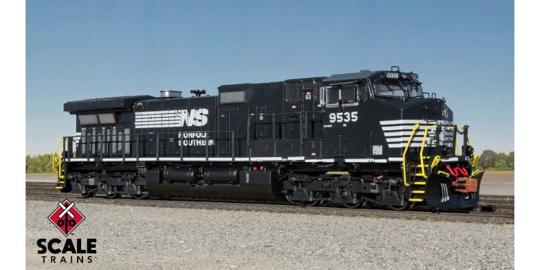 ScaleTrains Rivet Counter N SXT38714 DCC Ready GE DASH 9 Norfolk Southern 'Solid Frame Stripe' NS #9535