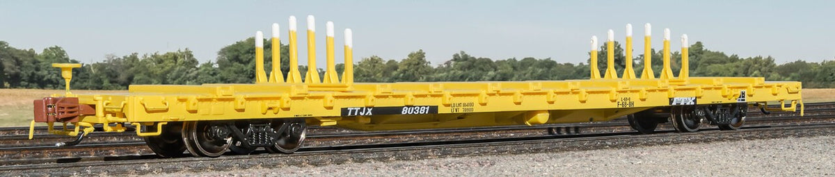 ScaleTrains Rivet Counter N SXT38988 BSC F68BH Finger Rack Flatcar TTX/Speed Logo TTJX #80408