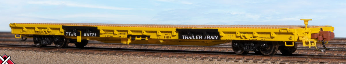 ScaleTrains Rivet Counter N SXT39026 BSC F68DH Flatcar Trailer Train/As Delivered TTJX #80726