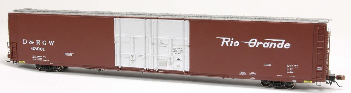 ScaleTrains Rivet Counter HO SXT39059 Thrall 86' High-Cube Double-Plug-Door Boxcar with Roofwalk Rio Grande D&RGW #63901