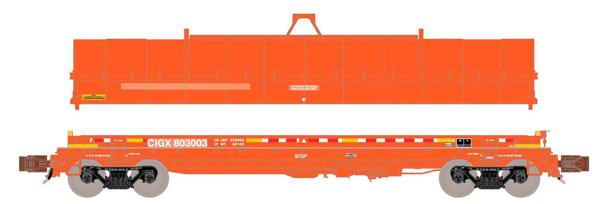 ScaleTrains Rivet Counter N SXT39263 Thrall-Trinity 42' Single Hood Coil Car CIGX #803003