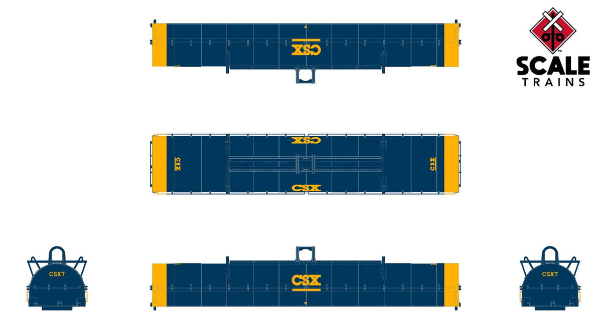 ScaleTrains Rivet Counter N SXT39267 Thrall-Trinity 42' Single Hood Coil Car CSX #495002