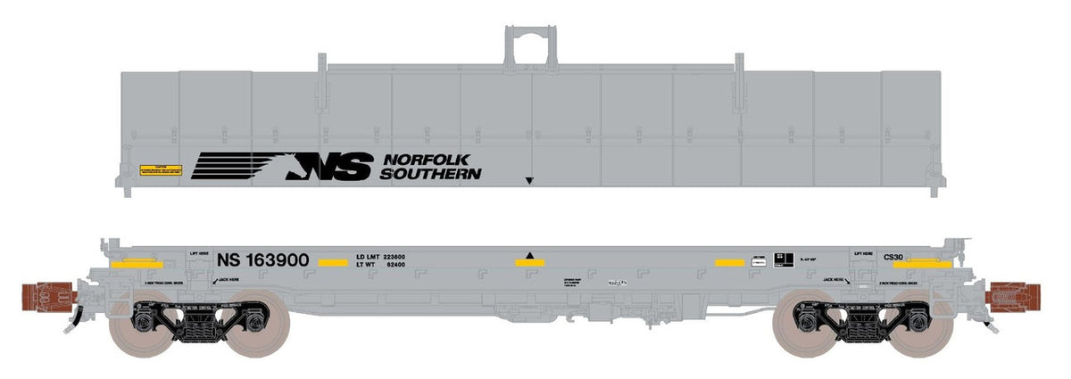 ScaleTrains Rivet Counter N SXT39279 Thrall-Trinity 42' Single Hood Coil Car Norfolk Southern 'Horsehead' NS #163900