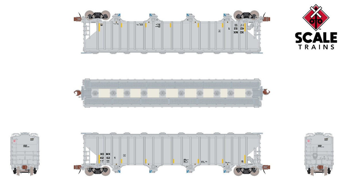 ScaleTrains Rivet Counter N SXT39336 Pullman-Standard 5820 Covered Hopper Exxon-Mobil XOMX #42982