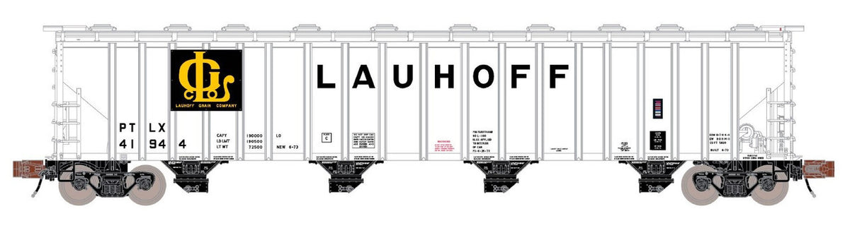 ScaleTrains Rivet Counter N SXT39348 Pullman-Standard 5820 Covered Hopper Pullman Transport Leasing/Lauhoff PTLX #41951