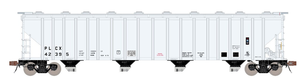 ScaleTrains Rivet Counter HO SXT39437 P-S 5820 Covered Hopper Pullman Leasing White PLCX #42395