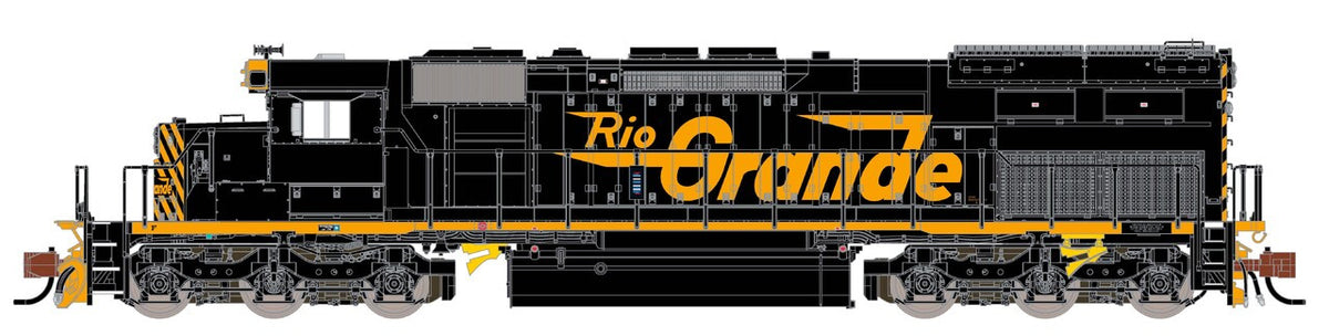 ScaleTrains Rivet Counter N SXT39599 DCC/ESU LokSound Equipped EMD SD40T-2 Rio Grande 'As Delivered w/Mars Light D&RGW No #