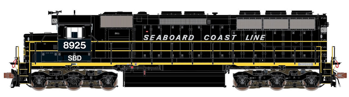 ScaleTrains Rivet Counter HO SXT39769 DCC/ESU Loksound 5 Equipped EMD SD45 Phase IIc Seaboard System 'ex-SCL patch' SBD #8925