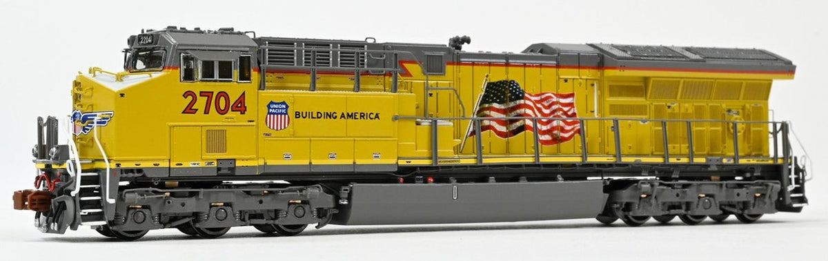 ScaleTrains Rivet Counter N SXT40449 DCC/ESU LokSound Equipped GE C45AH Locomotive Union Pacific 'Building America' UP #2704