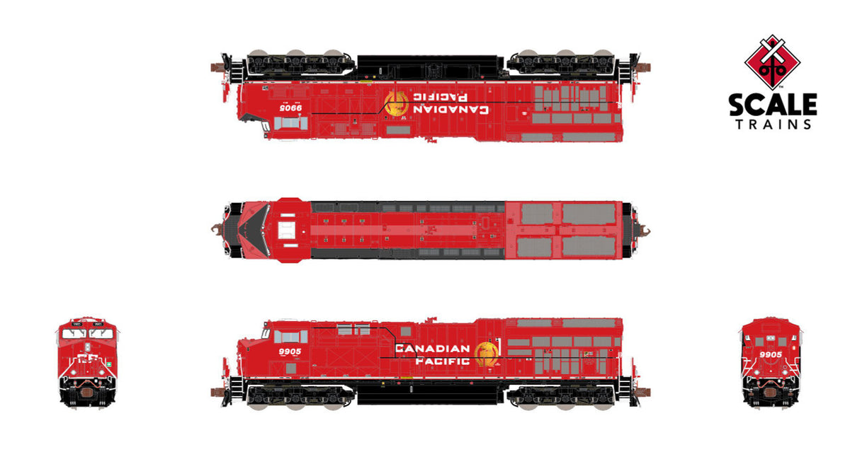 ScaleTrains Rivet Counter HypoTypical N SXT40460 DCC Ready GE ET44AC Locomotive Canadian Pacific 'Beaver' CP #9905