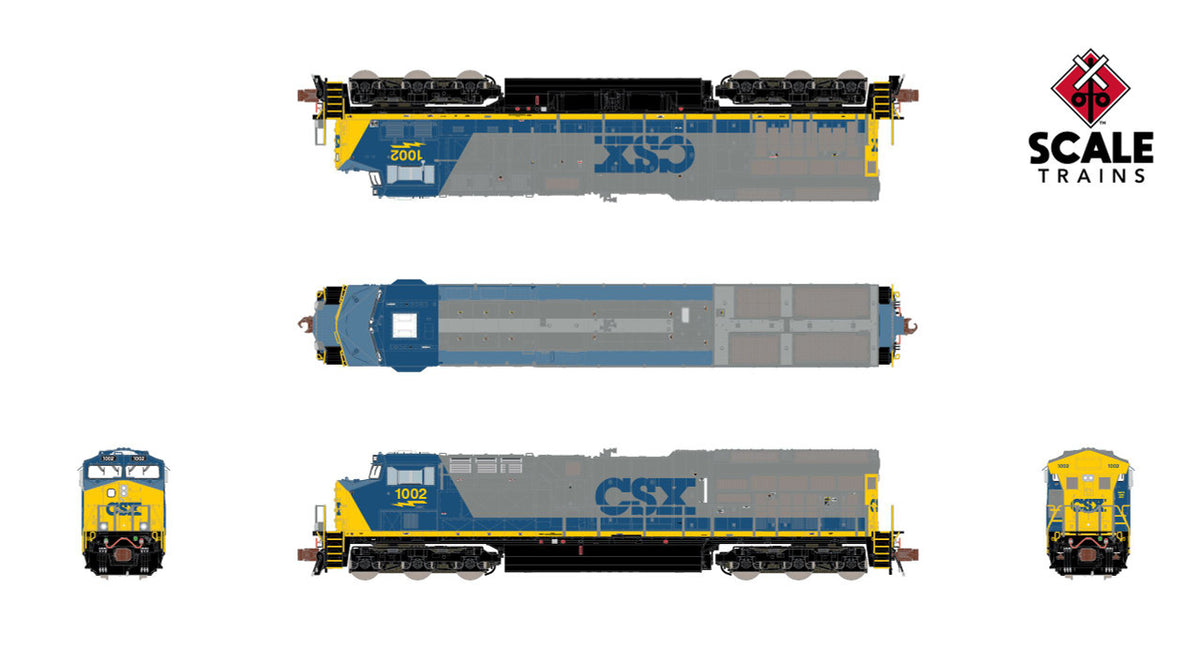 ScaleTrains Rivet Counter HypoTypical N SXT40467 DCC/ESU LokSound Equipped GE ET44AH Locomotive CSX 'YN2' CSX #1015