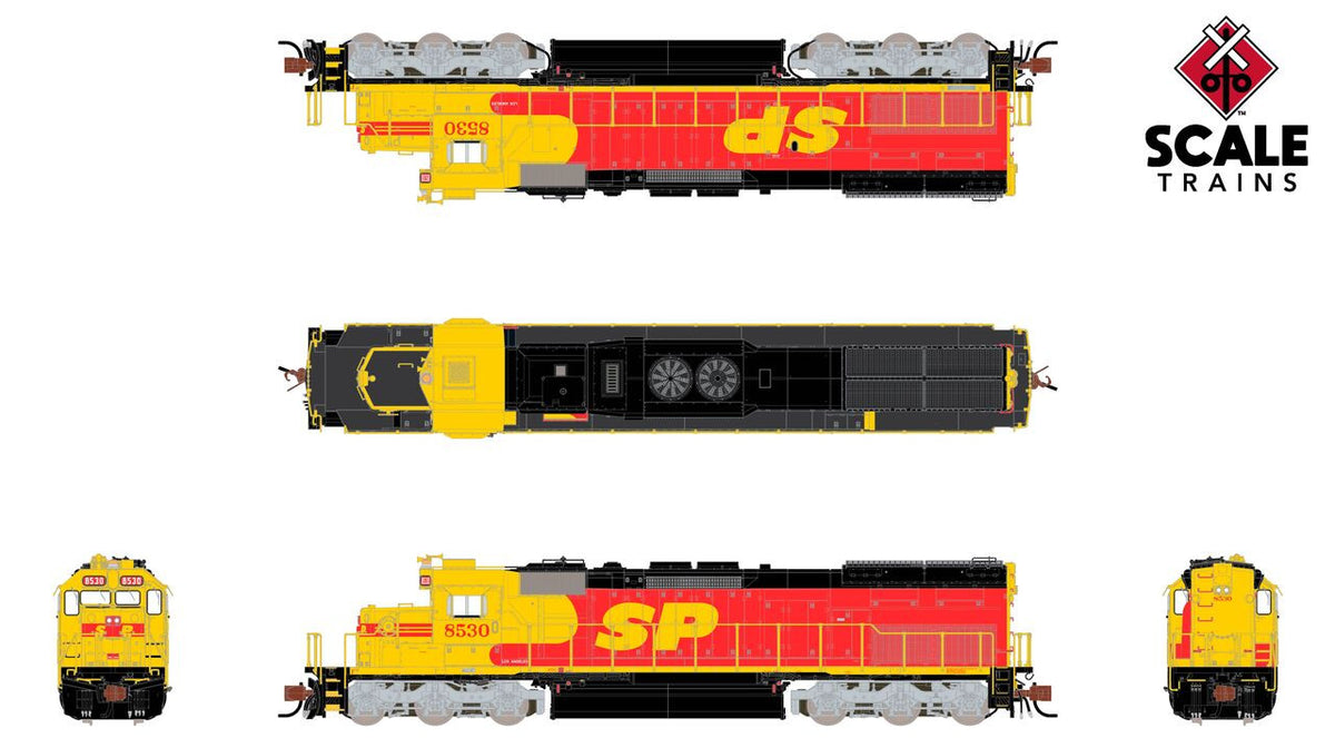 ScaleTrains Rivet Counter N SXT41034 DCC/ESU LokSound V5 EMD SD40T-2 Southern Pacific 'Kodachrome Lobotomized' SP #8530