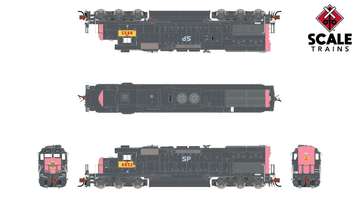 ScaleTrains Rivet Counter N SXT41065 DCC Ready EMD SD40T-2 Union Pacific 'ex-SP "SP" Lettering Patch' w/Ditch Lights UP #8852
