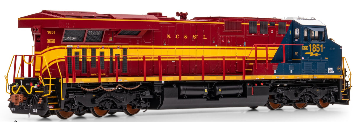 ScaleTrains Rivet Counter HO SXT41621 DCC/ESU Loksound 5 Equipped GE ES44AH Locomotive CSX/Heritage/Nashville, Chattanooga & St Louis/NC&StL CSX #1851