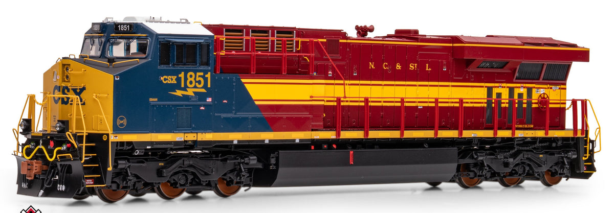 ScaleTrains Rivet Counter HO SXT41621 DCC/ESU Loksound 5 Equipped GE ES44AH Locomotive CSX/Heritage/Nashville, Chattanooga & St Louis/NC&StL CSX #1851
