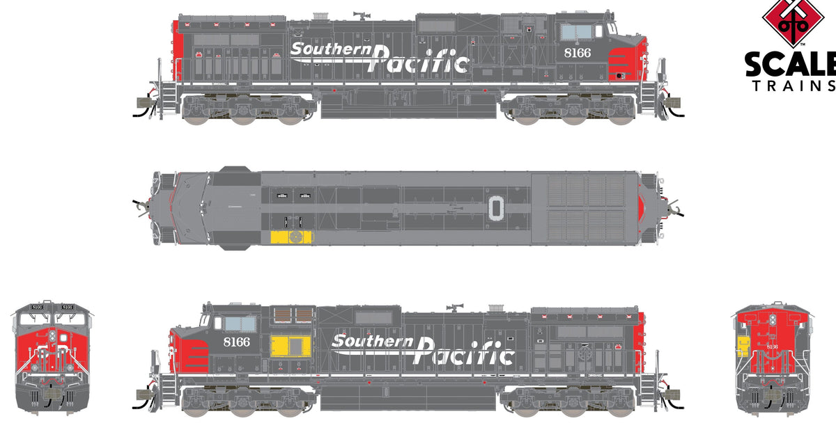 ScaleTrains Rivet Counter N SXT41736 DCC Ready GE DASH 9-44CW Southern Pacific/Union Pacific Replacement HVAC SP #8166