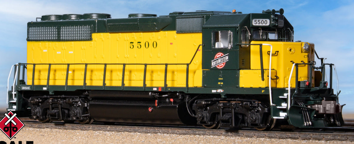 ScaleTrains Rivet Counter N SXT41946 DCC Ready EMD GP40 Phase Ia Chicago & NorthWestern/OY Scheme/C&NW Scheme CNW #5500