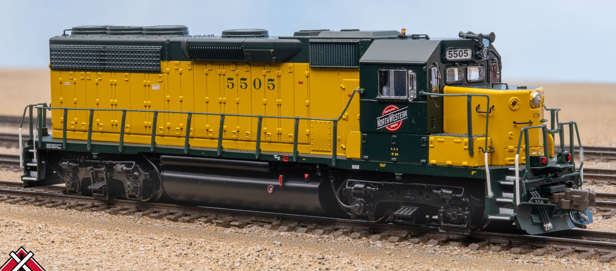 ScaleTrains Rivet Counter N SXT41952 DCC Ready EMD GP40 Phase Ia Chicago & NorthWestern/OY Scheme/Employee Owned CNW #5506