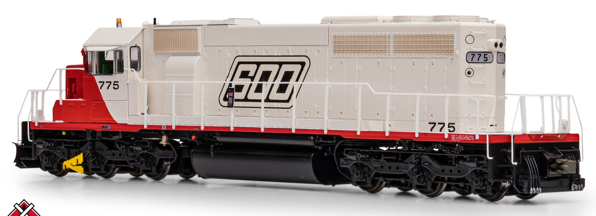 ScaleTrains Rivet Counter HO SXT42162 DCC/ESU LokSound V5 Equipped EMD SD40-2 Locomotive Soo Line/Parallelogram/Saturn 6552 Strobe Light SOO #775