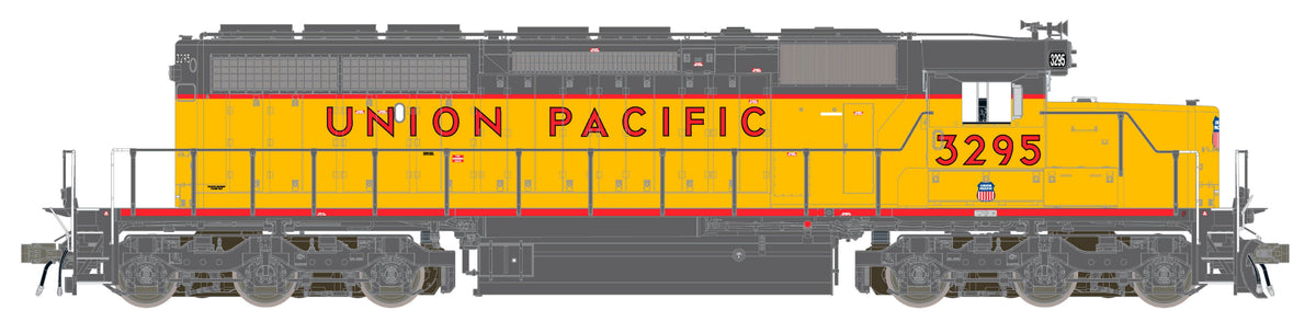 ScaleTrains Rivet Counter HO SXT42178 DCC/ESU LokSound V5 Equipped EMD SD40-2R Locomotive Union Pacific /116" Snoot Nose/Ditch Lights UP #3295