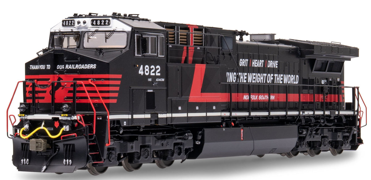 ScaleTrains Rivet Counter HO SXT42480 DCC/ESU Loksound 5 Equipped Wabtec AC44C6M Locomotive Norfolk Southern "Thank You To Our Railroaders" NS #4822