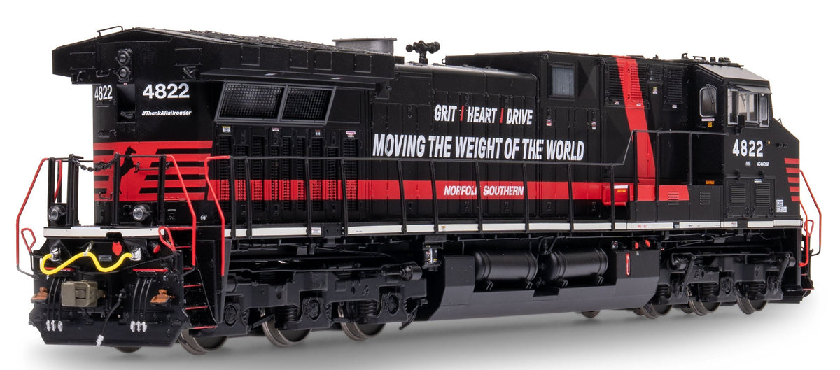 ScaleTrains Rivet Counter HO SXT42480 DCC/ESU Loksound 5 Equipped Wabtec AC44C6M Locomotive Norfolk Southern "Thank You To Our Railroaders" NS #4822