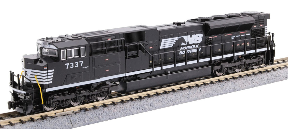 Kato N 176-8561-LS-DMW with DCC/ESU LokSound V5 EMD SD70ACU Locomotive Norfolk Southern NS #7337