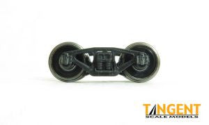 Tangent HO 102 50-Ton ASF Cast Steel Spring Plank Trucks with 33" Normal Tread 0.110" All-Metal Precision Wheelsets - 1 Pair