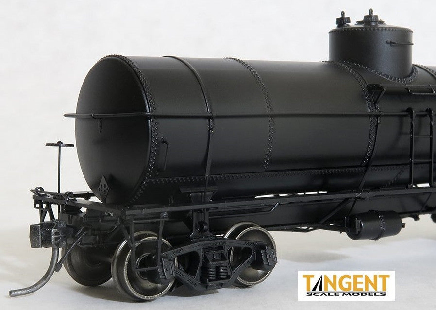 Tangent Scale Models HO 19005-02 General American GATC 8,000 Gallon 1917-Design Radial Course Tank Car Undecorated RTR Black