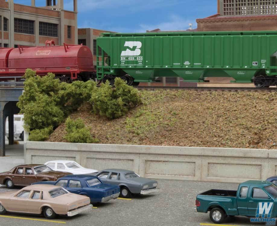 Walthers Cornerstone N 933-3882 Urban Retaining Walls - Kit