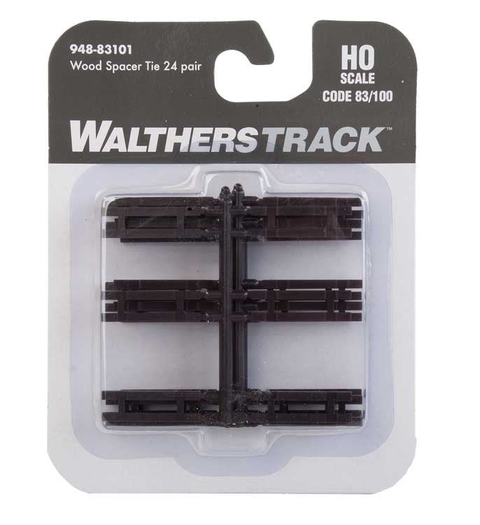 WalthersTrack HO 948-83101 Wood Spacer Ties for Code 83 or Code 100 Track - 24 Pairs